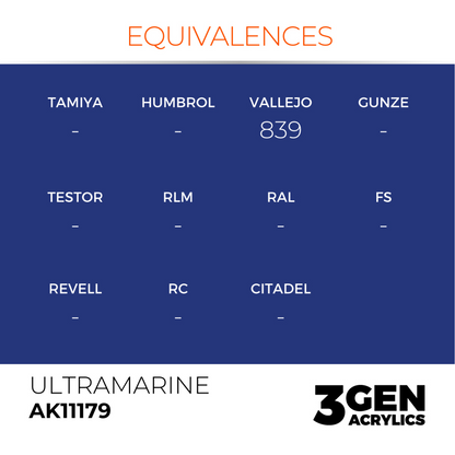 AK Interactive 3G Acrylic Paint: Ultramarine - Standard