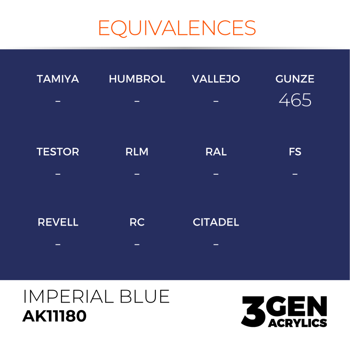 AK Interactive 3G Acrylic Paint: Imperial Blue - Standard