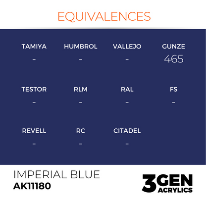 AK Interactive 3G Acrylic Paint: Imperial Blue - Standard