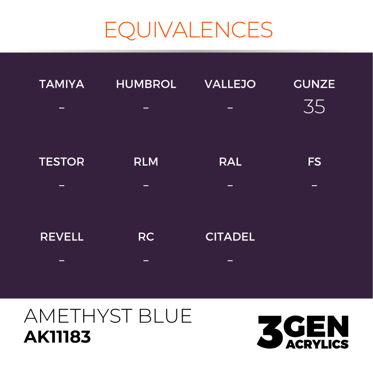 AK Interactive 3G Acrylic Paint: Amethyst Blue - Standard