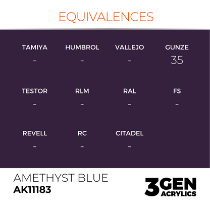AK Interactive 3G Acrylic Paint: Amethyst Blue - Standard