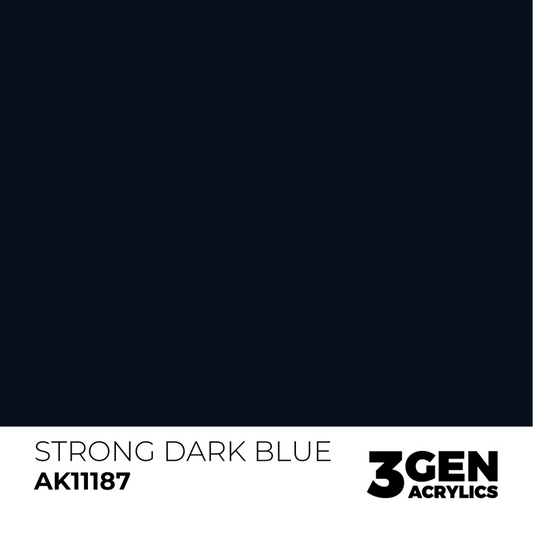 AK Interactive 3G Acrylic Paint: Strong Dark Blue - Standard