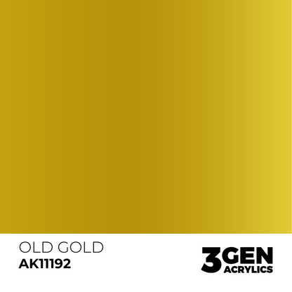 AK Interactive 3G Acrylic Paint: Old Gold - Metallic