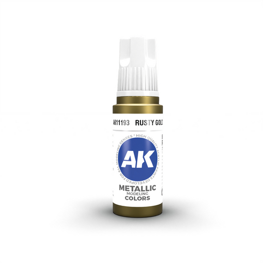 AK Interactive 3G Acrylic Paint: Rusty Gold - Metallic