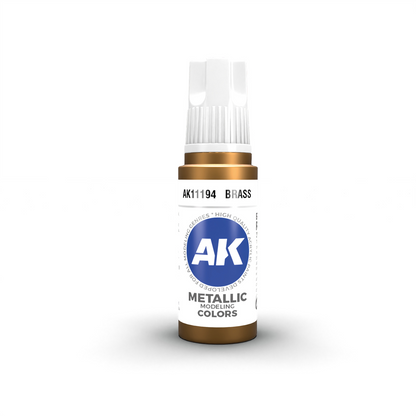 AK Interactive 3G Acrylic Paint: Brass - Metallic