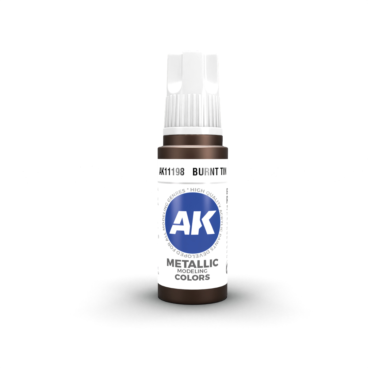AK Interactive 3G Acrylic Paint: Burnt Tin - Metallic