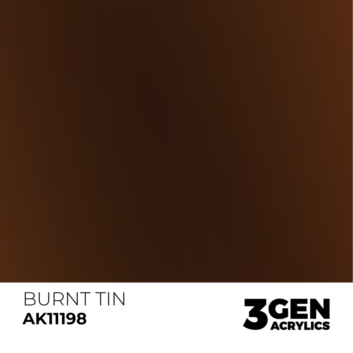AK Interactive 3G Acrylic Paint: Burnt Tin - Metallic