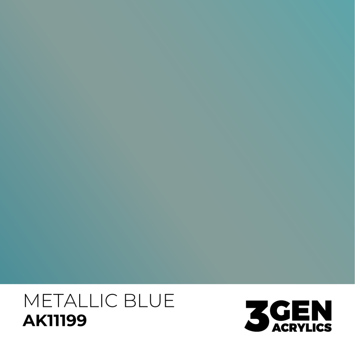 AK Interactive 3G Acrylic Paint: Metallic Blue - Metallic