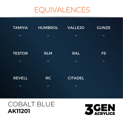 AK Interactive 3G Acrylic Paint: Cobalt Blue - Metallic