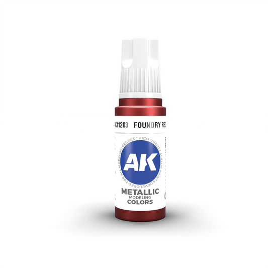 AK Interactive 3G Acrylic Paint: Foundry Red - Metallic