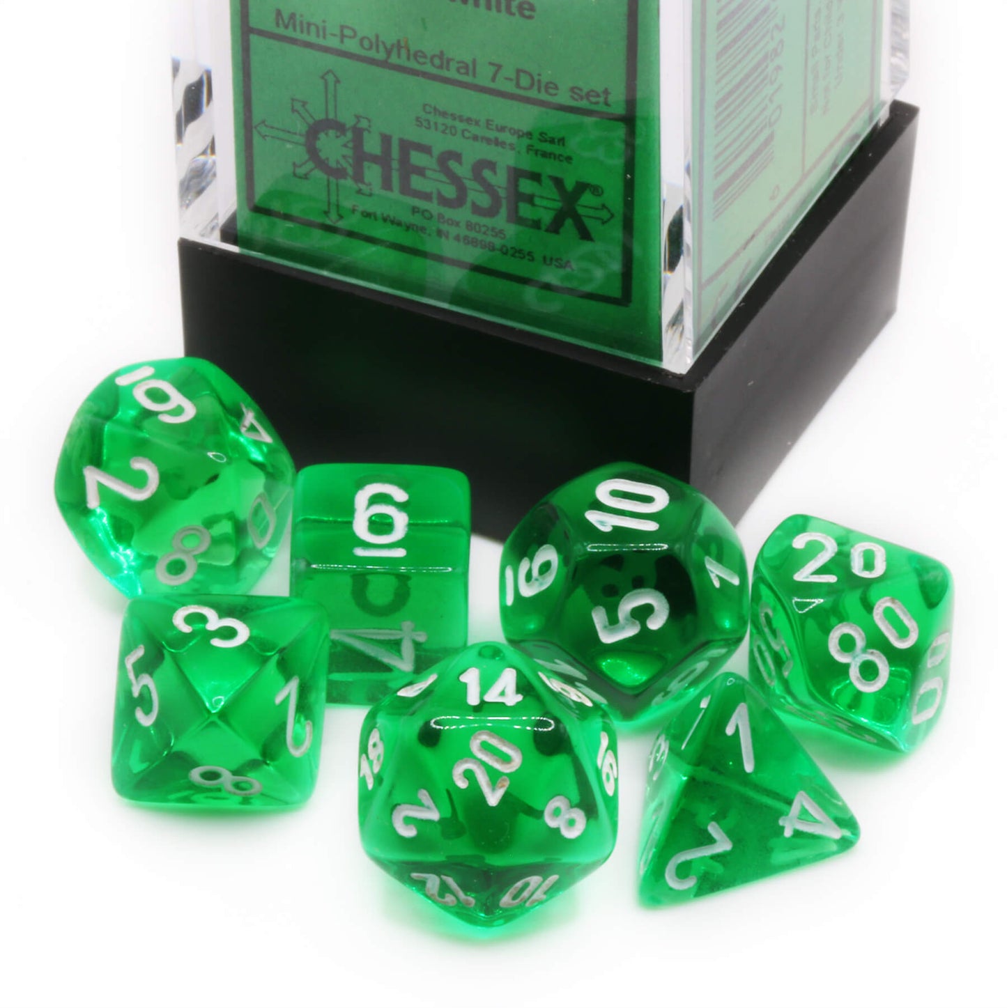 Chessex - Translucent Green/White