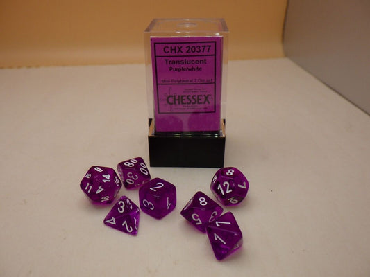 Chessex - Translucent Purple/White