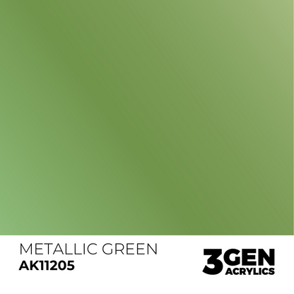 AK Interactive 3G Acrylic Paint: Metallic Green - Metallic