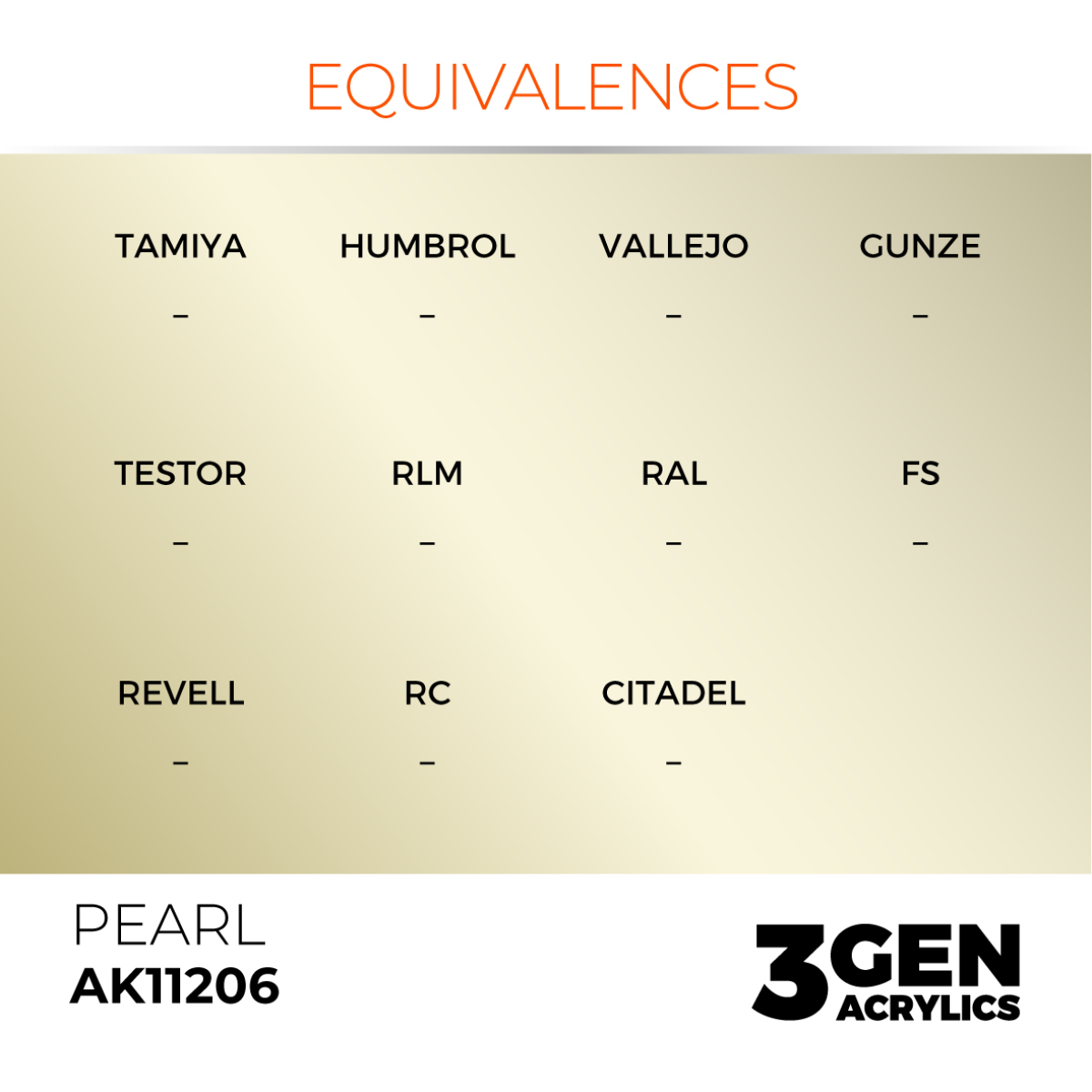 AK Interactive 3G Acrylic Paint: Pearl - Metallic