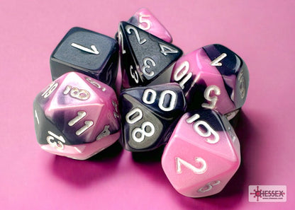 Chessex - Gemini Black-Pink/White