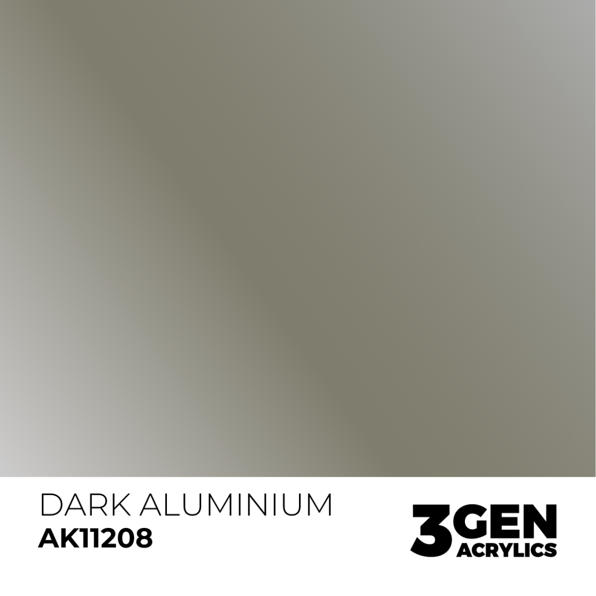 AK Interactive 3G Acrylic Paint: Dark Aluminum - Metallic