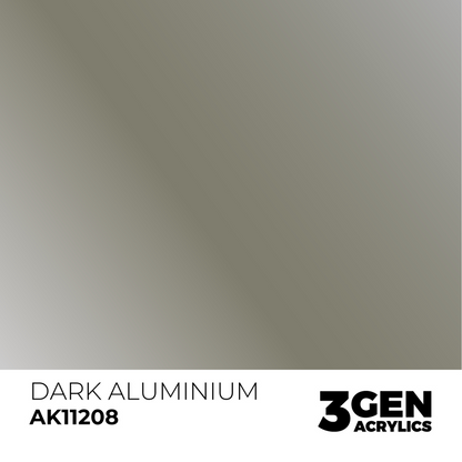 AK Interactive 3G Acrylic Paint: Dark Aluminum - Metallic