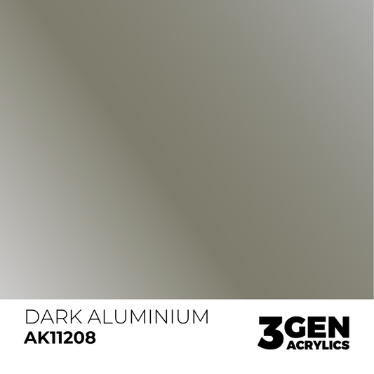 AK Interactive 3G Acrylic Paint: Dark Aluminum - Metallic