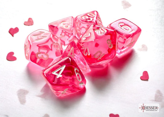 Chessex - Translucent Pink/White