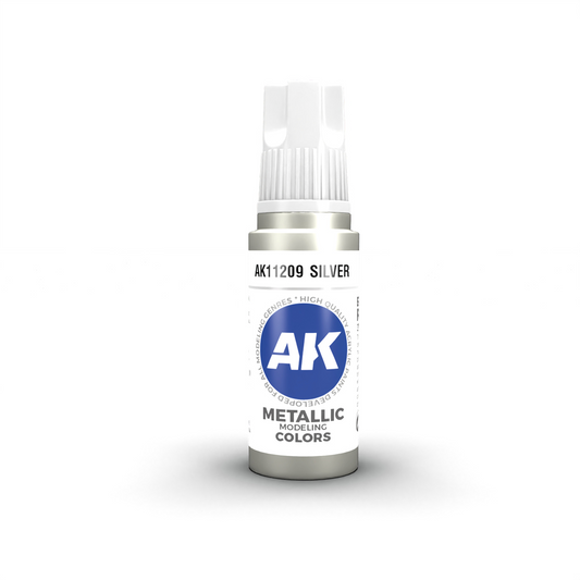 AK Interactive 3G Acrylic Paint: Silver - Metallic