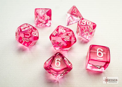 Chessex - Translucent Pink/White