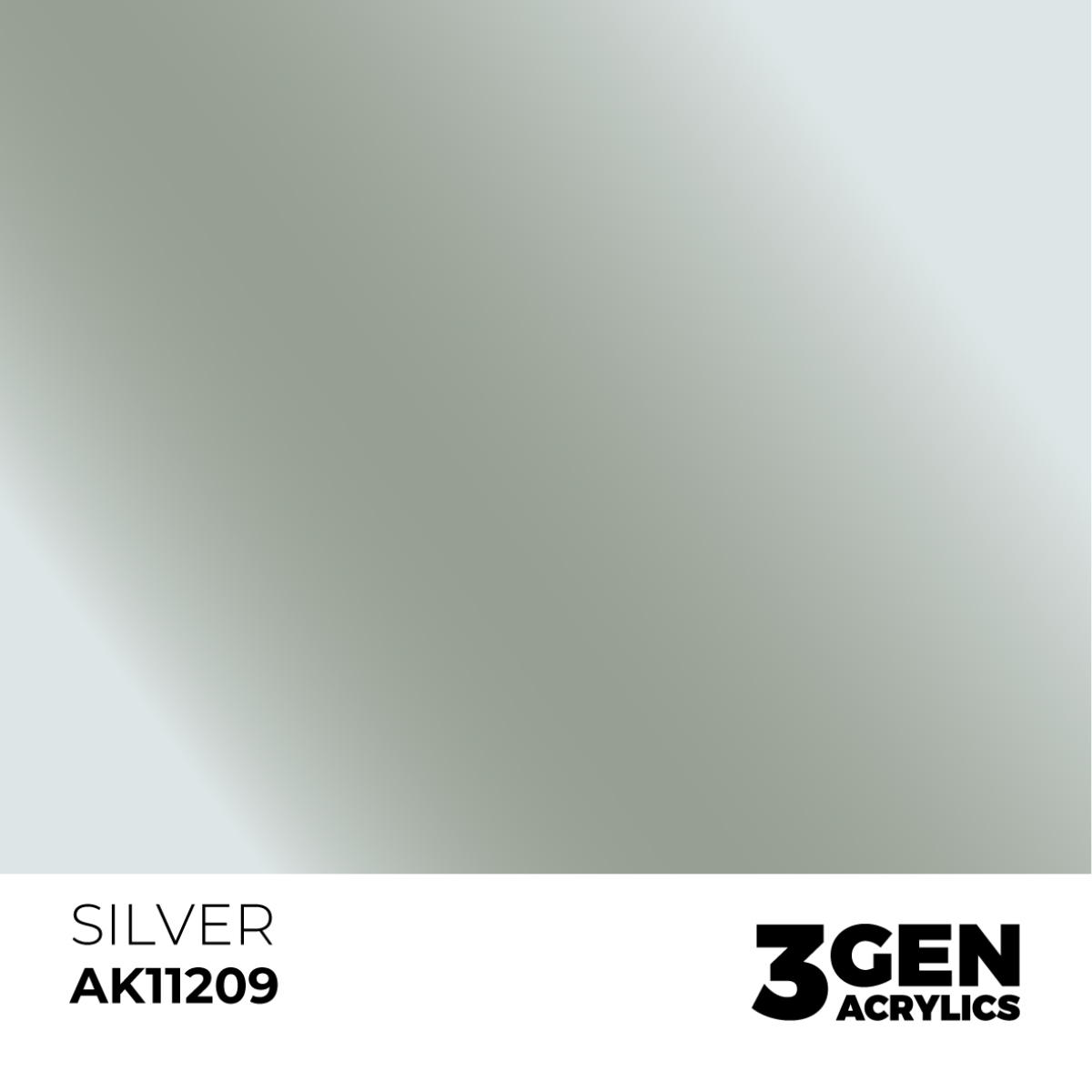 AK Interactive 3G Acrylic Paint: Silver - Metallic