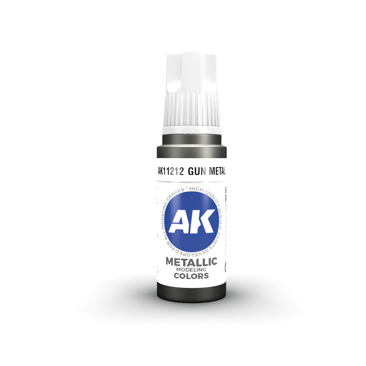 AK Interactive 3G Acrylic Paint: Gun Metal - Metallic