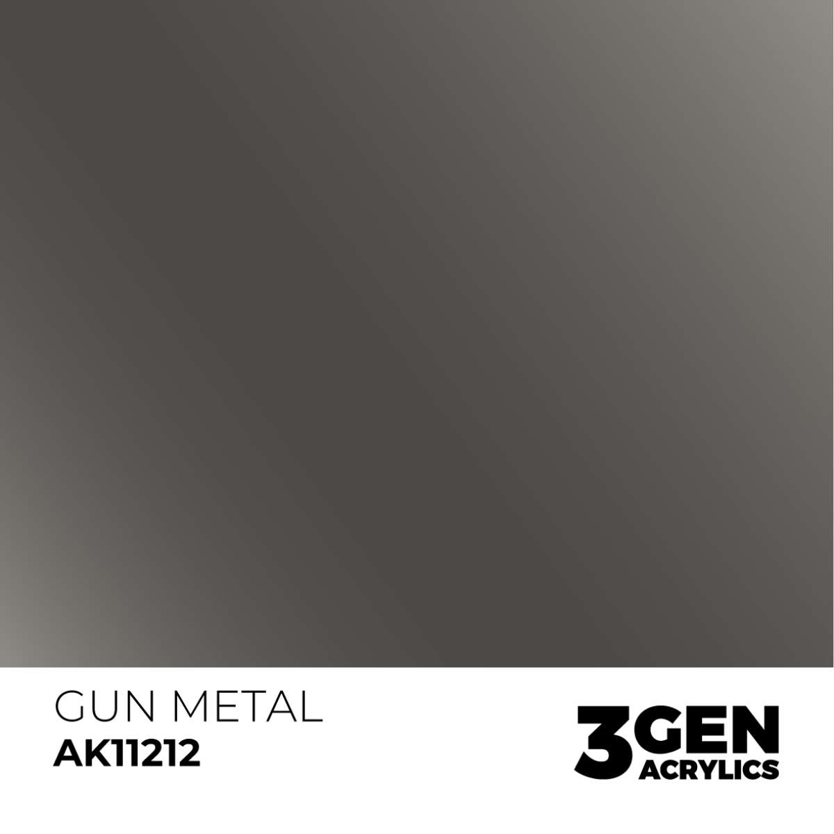AK Interactive 3G Acrylic Paint: Gun Metal - Metallic