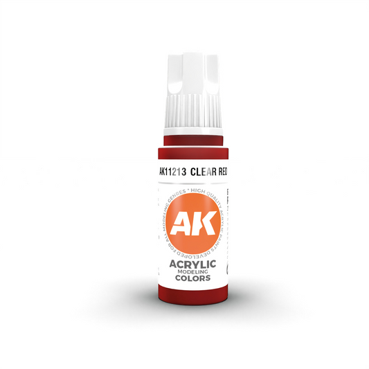 AK Interactive 3G Acrylic Paint: Clear Red - Standard