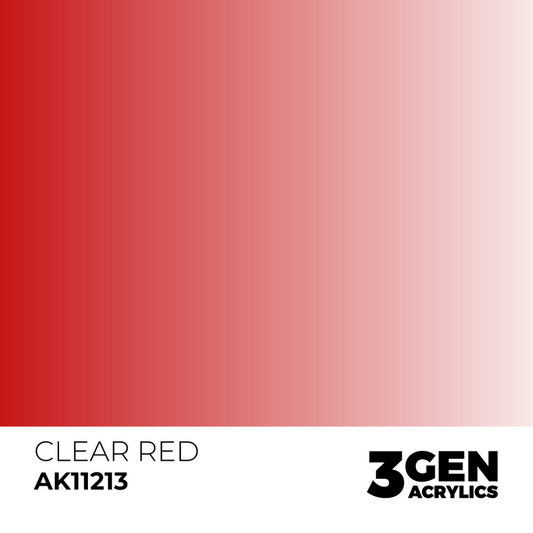 AK Interactive 3G Acrylic Paint: Clear Red - Standard
