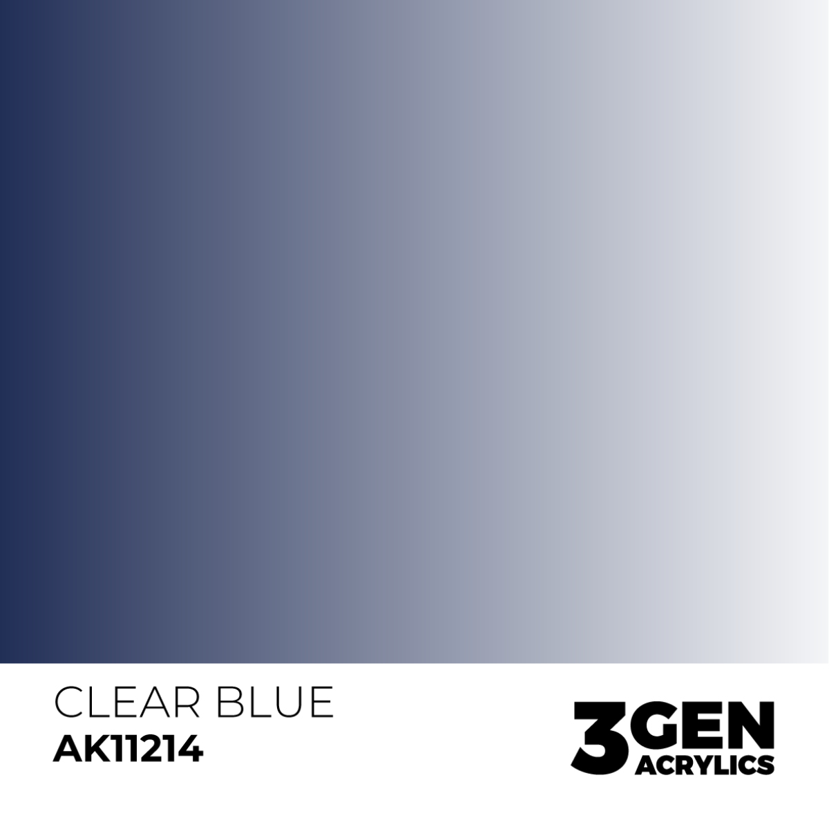 AK Interactive 3G Acrylic Paint: Clear Blue - Standard