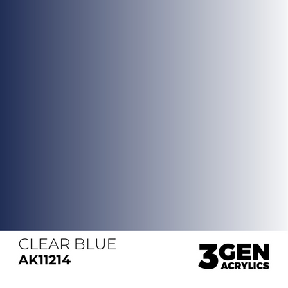 AK Interactive 3G Acrylic Paint: Clear Blue - Standard