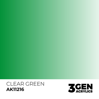 AK Interactive 3G Acrylic Paint: Clear Green - Standard