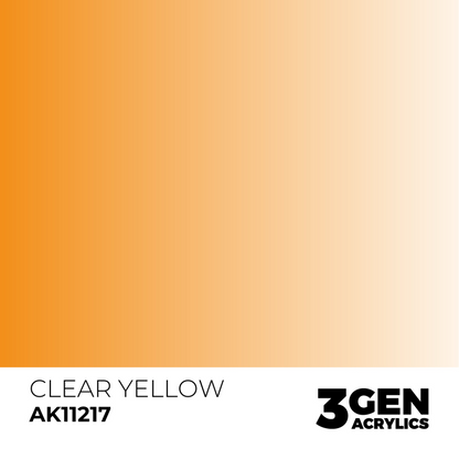 AK Interactive 3G Acrylic Paint: Clear Yellow - Standard
