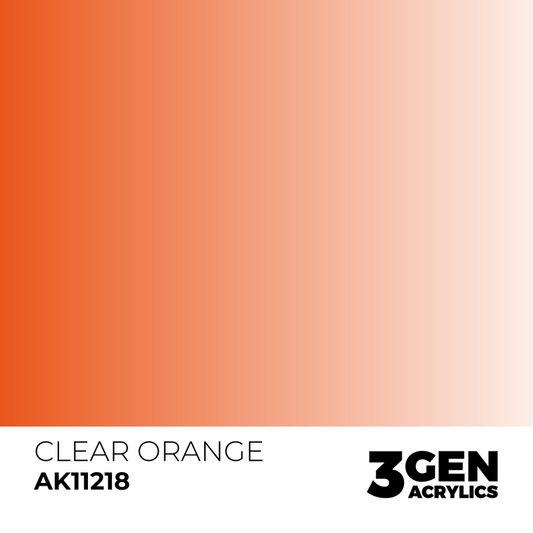 AK Interactive 3G Acrylic Paint: Clear Orange - Standard