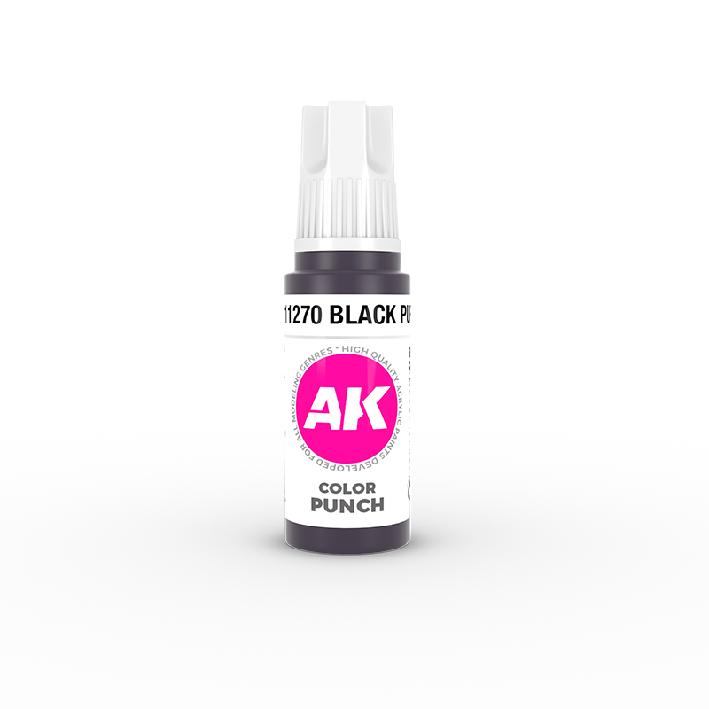 AK Interactive 3G Acrylic Paint: Black Purple - Color Punch