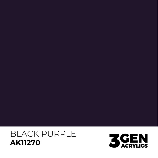 AK Interactive 3G Acrylic Paint: Black Purple - Color Punch
