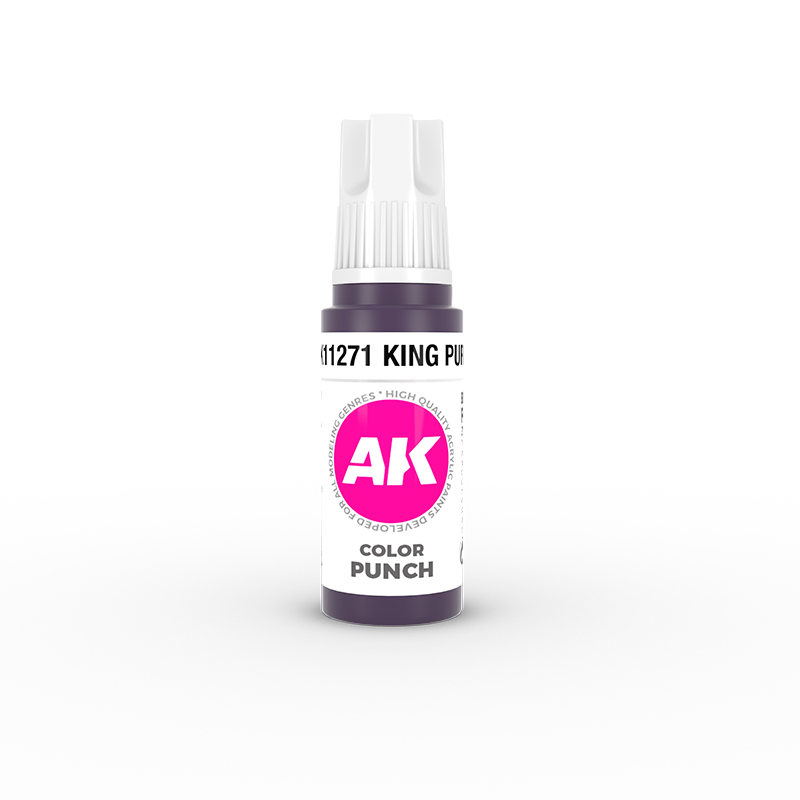 AK Interactive 3G Acrylic Paint: King Purple - Color Punch