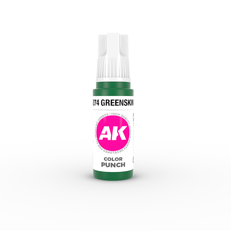 AK Interactive 3G Acrylic Paint: Greenskin Punch - Color Punch