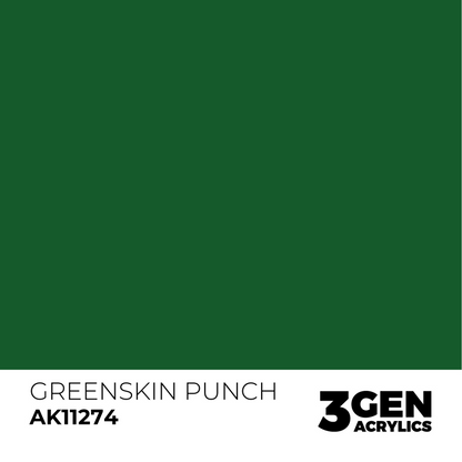 AK Interactive 3G Acrylic Paint: Greenskin Punch - Color Punch