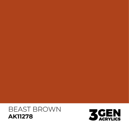 AK Interactive 3G Acrylic Paint: Beast Brown - Color Punch