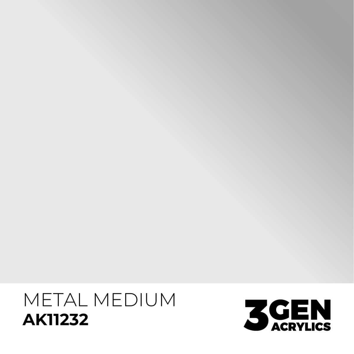 AK Interactive 3G Acrylic Paint: Metal Medium - Auxiliary