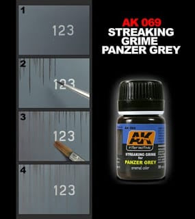 AK Interactive Streaking Grime for Panzer Grey Vehicles