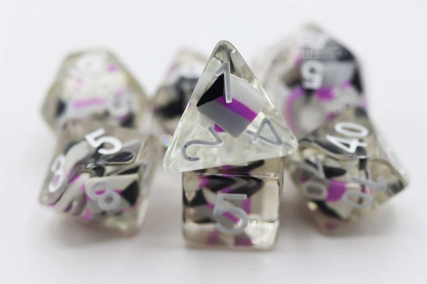 Foam Brain - DEMISEXUAL FLAG RPG DICE SET