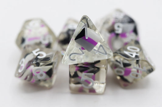 Foam Brain - DEMISEXUAL FLAG RPG DICE SET