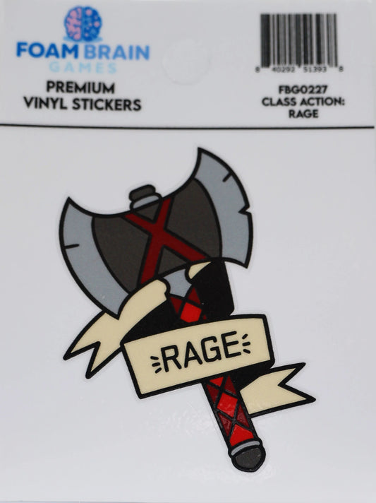 Foam Brain - Class Action: Rage Vinyl Sticker