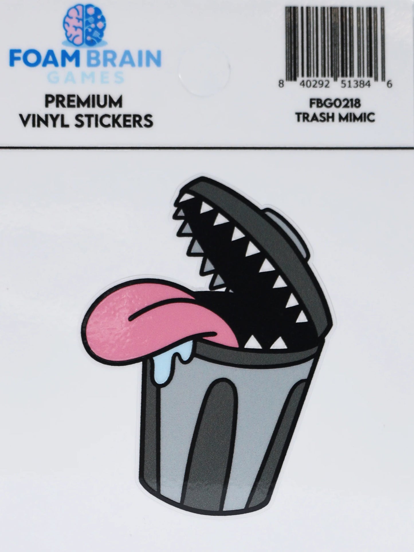 Foam Brain - Trash Mimic Vinyl Sticker