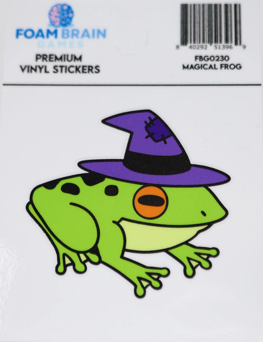 Foam Brain - Magical Frog Vinyl Sticker