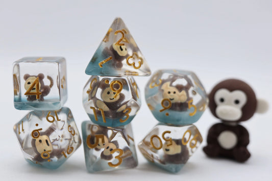 Foam Brain - MISCHIEVOUS MONKEY RPG DICE SET