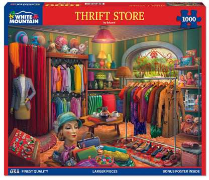 White Mountain - Thrift Store 1000 Piece Puzzle